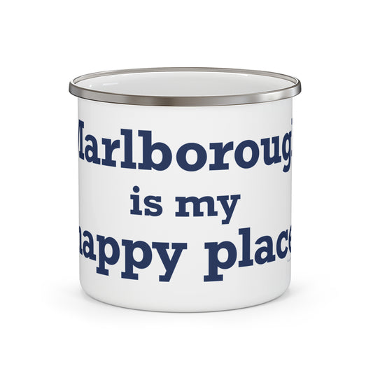 Marlborough is My Happy Place Enamel Camping Mug