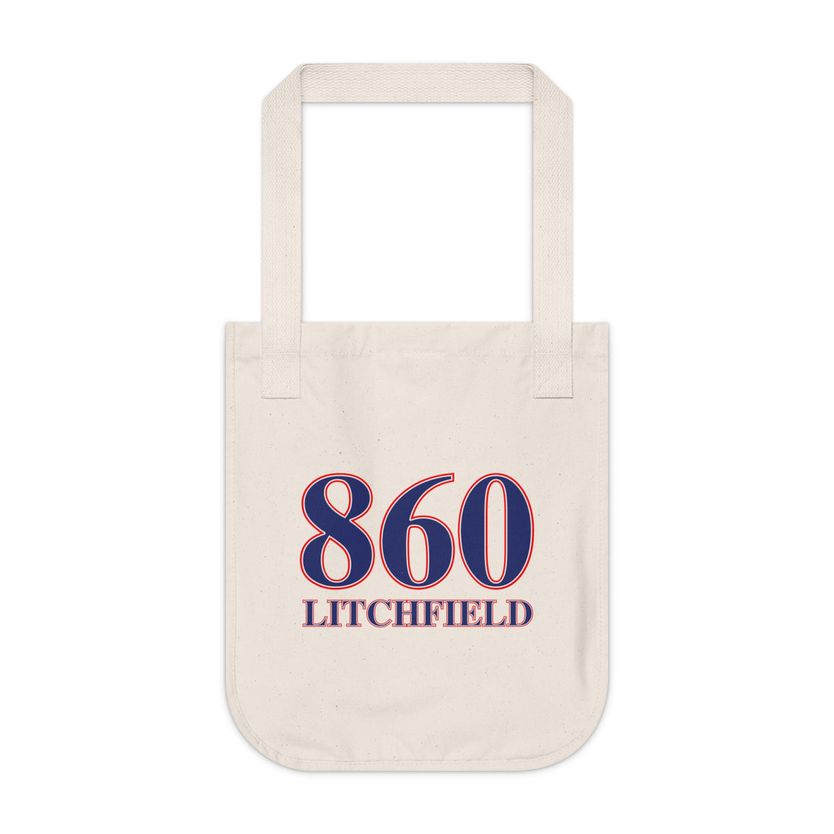 Litchfield Red, White & Blue Organic Canvas Tote Bag
