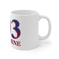 203 Silvermine Red, White & Blue Mug 11oz
