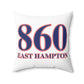 860 East Hampton Red, White & Blue Spun Polyester Square Pillow