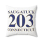 Naugatuck 203 Connecticut Polyester Square Pillow
