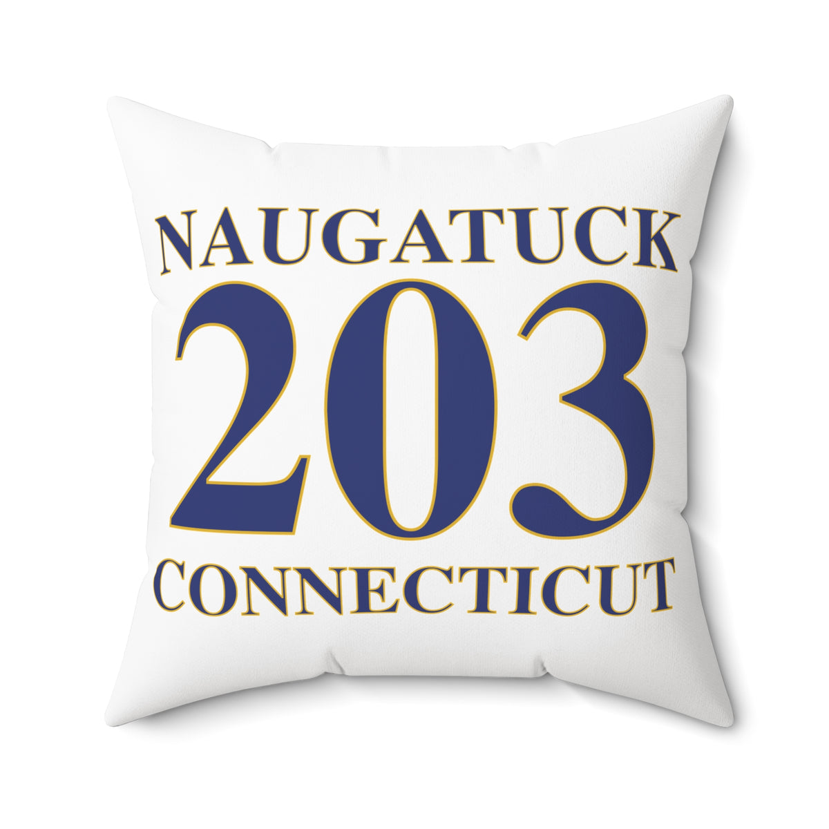 Naugatuck 203 Connecticut Polyester Square Pillow