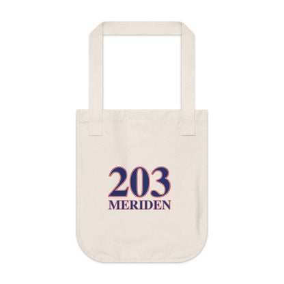 203 Meriden Red White & Blue Organic Canvas Tote Bag