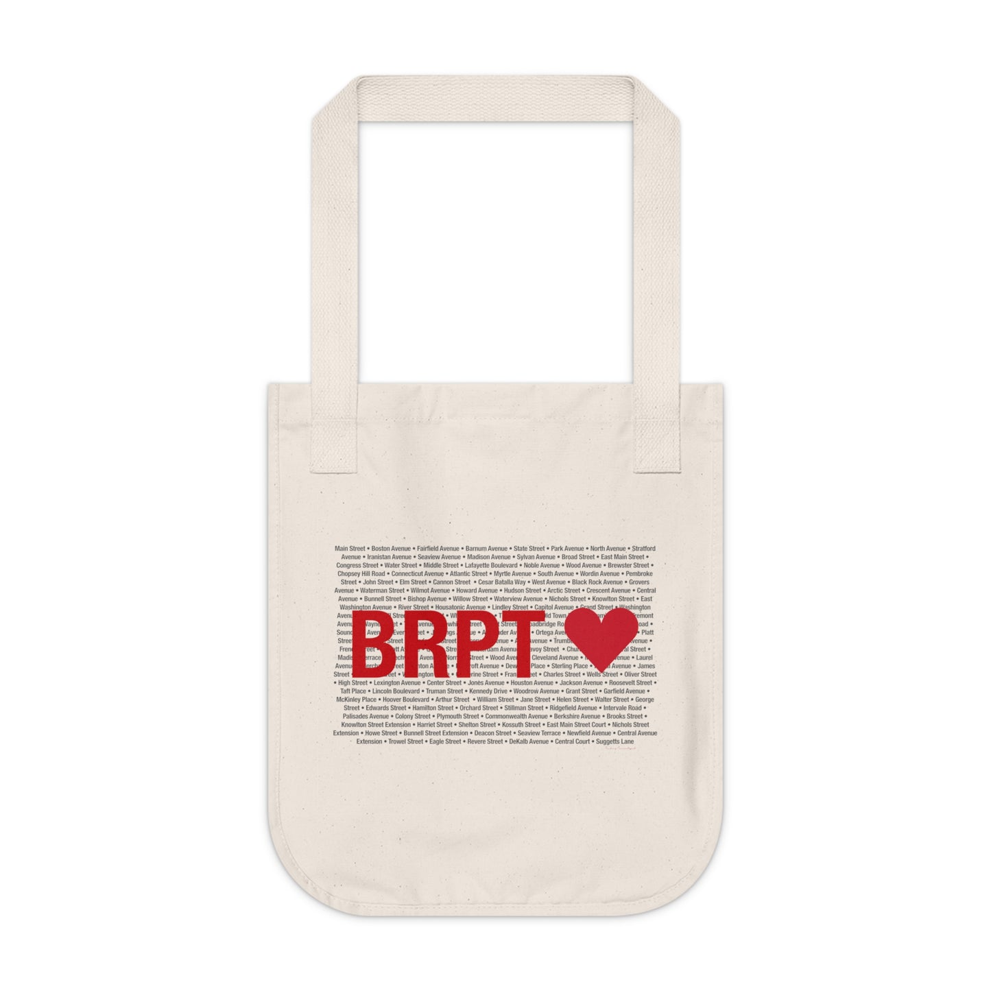 Bridgeport Love Organic Canvas Tote Bag