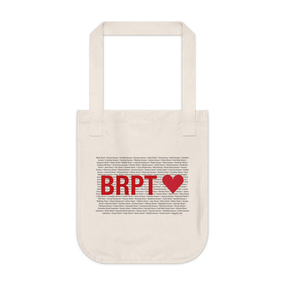 Bridgeport Love Organic Canvas Tote Bag