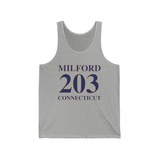 Milford 203 Connecticut Unisex Jersey Tank