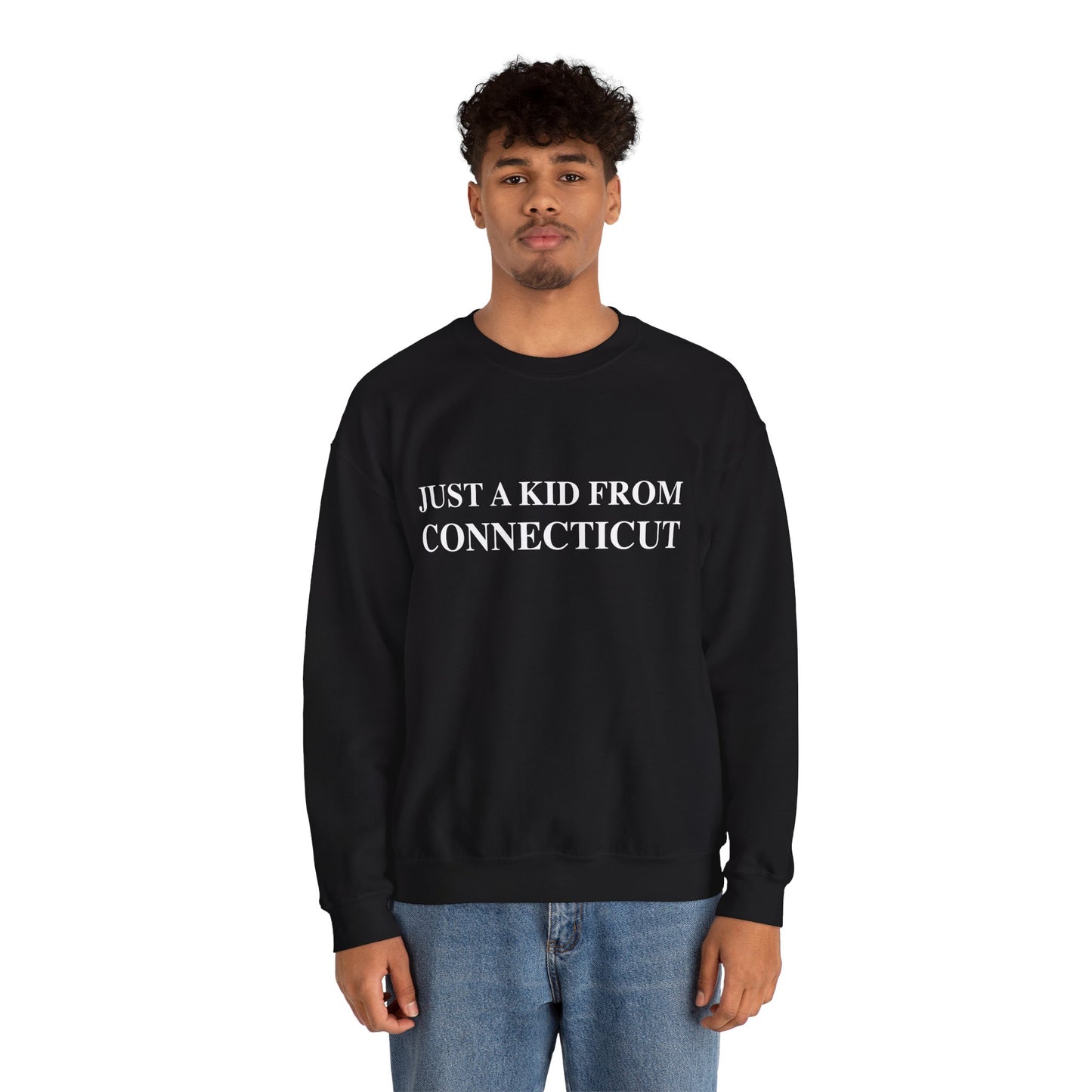 Just a Kid from Connecticut Unisex Heavy Blend™ Crewneck Sweatshirt