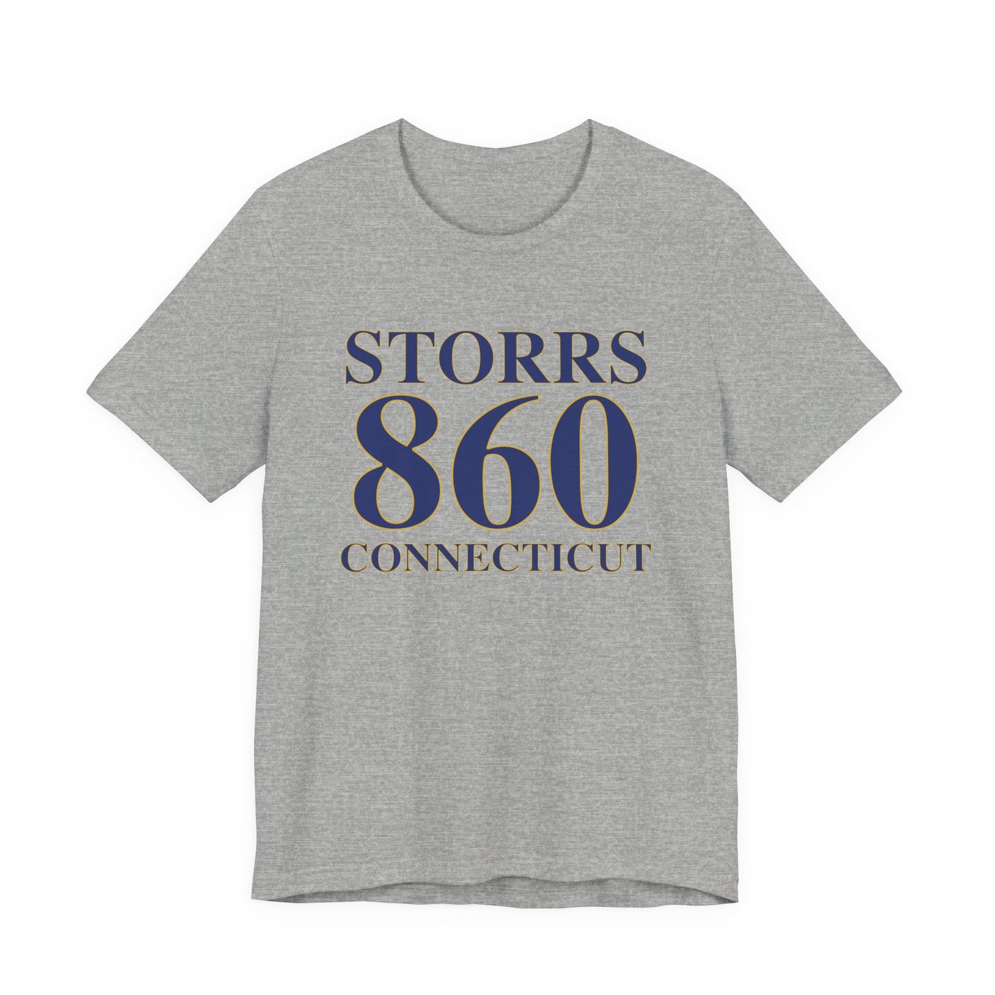 Storrs 860 Connecticut Unisex Jersey Short Sleeve T-Shirt