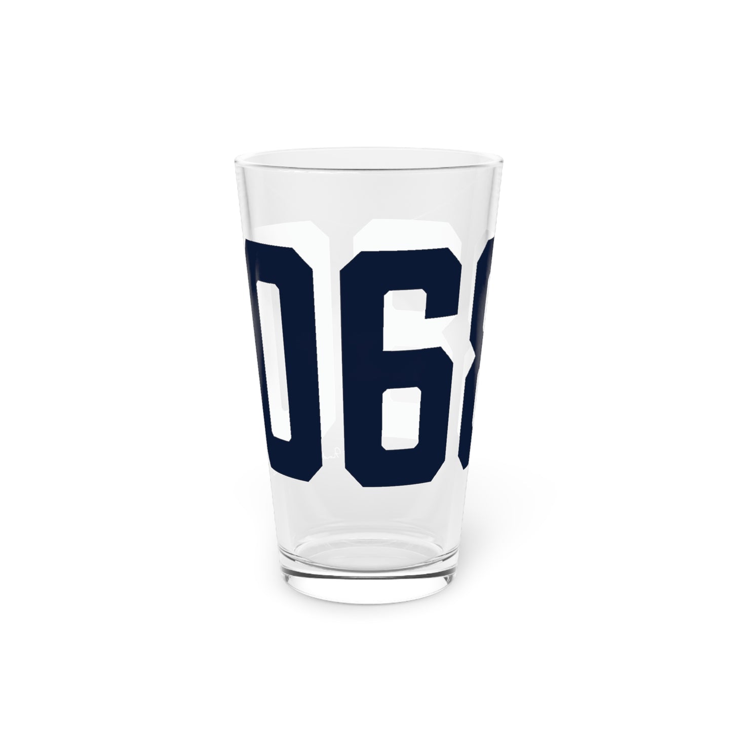 06880 Westport Connecticut Zip Code Pint Glass, 16oz