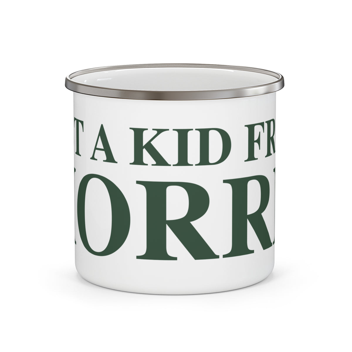 Just a kid from Morris Enamel Camping Mug