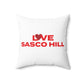 Love Sasco Hill Spun Polyester Square Pillow