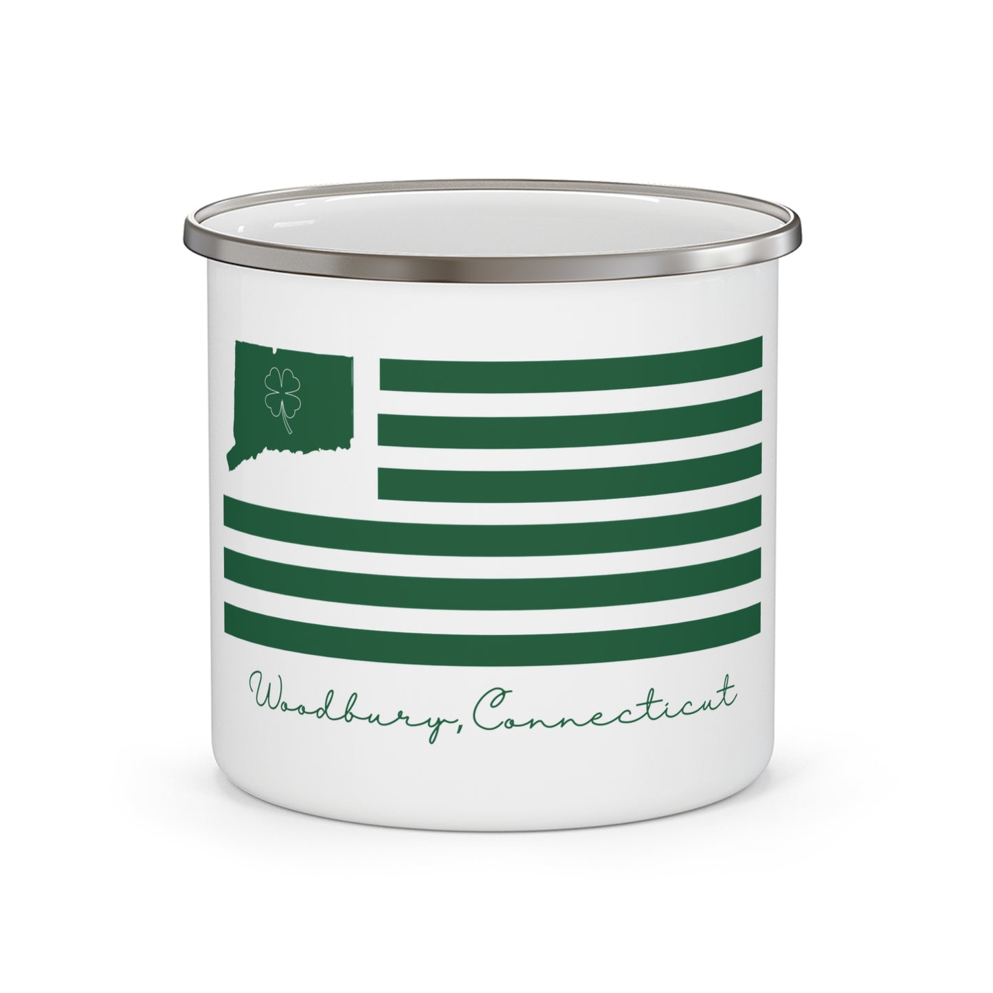 Woodbury St. Patrick’s Day Flag Enamel Camping Mug