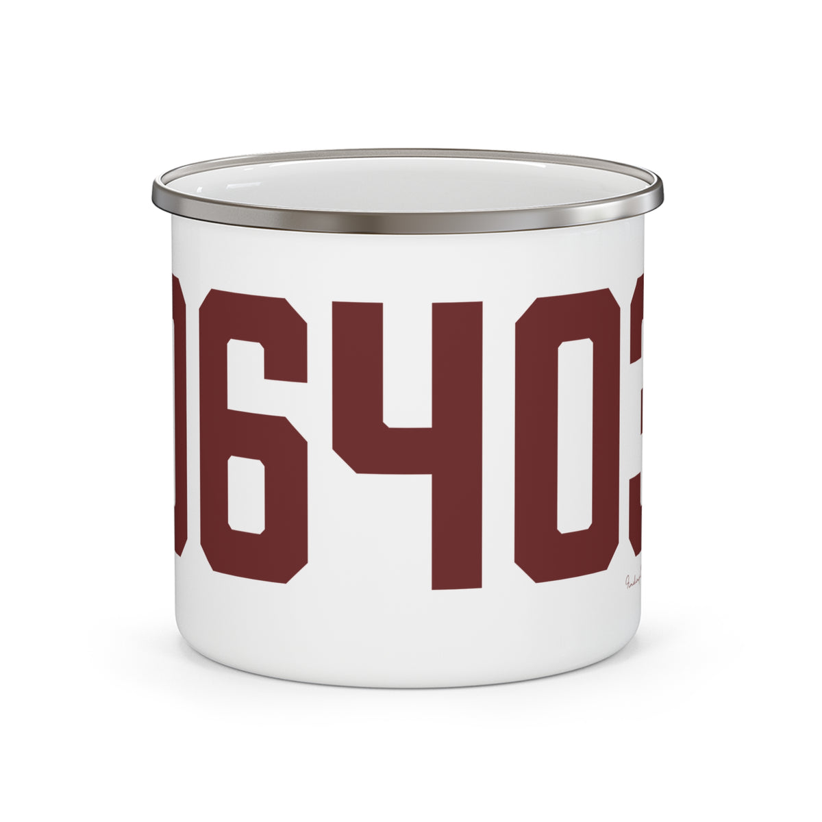 06403 Beacon Falls Connecticut Zip Code Enamel Camping Mug