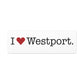 I Heart Westport. Matte Canvas, Stretched, 1.25"
