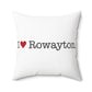 I Heart Rowayton. Spun Polyester Square Pillow