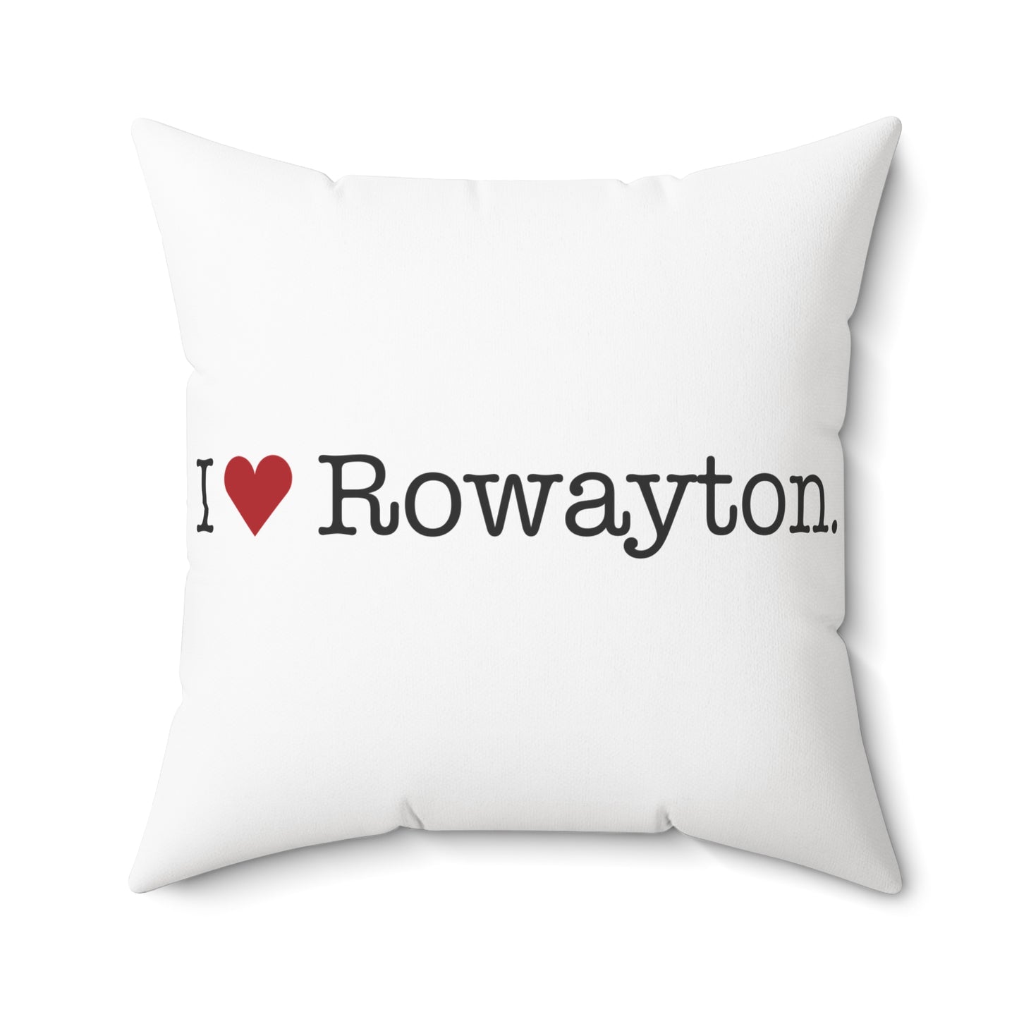 I Heart Rowayton. Spun Polyester Square Pillow