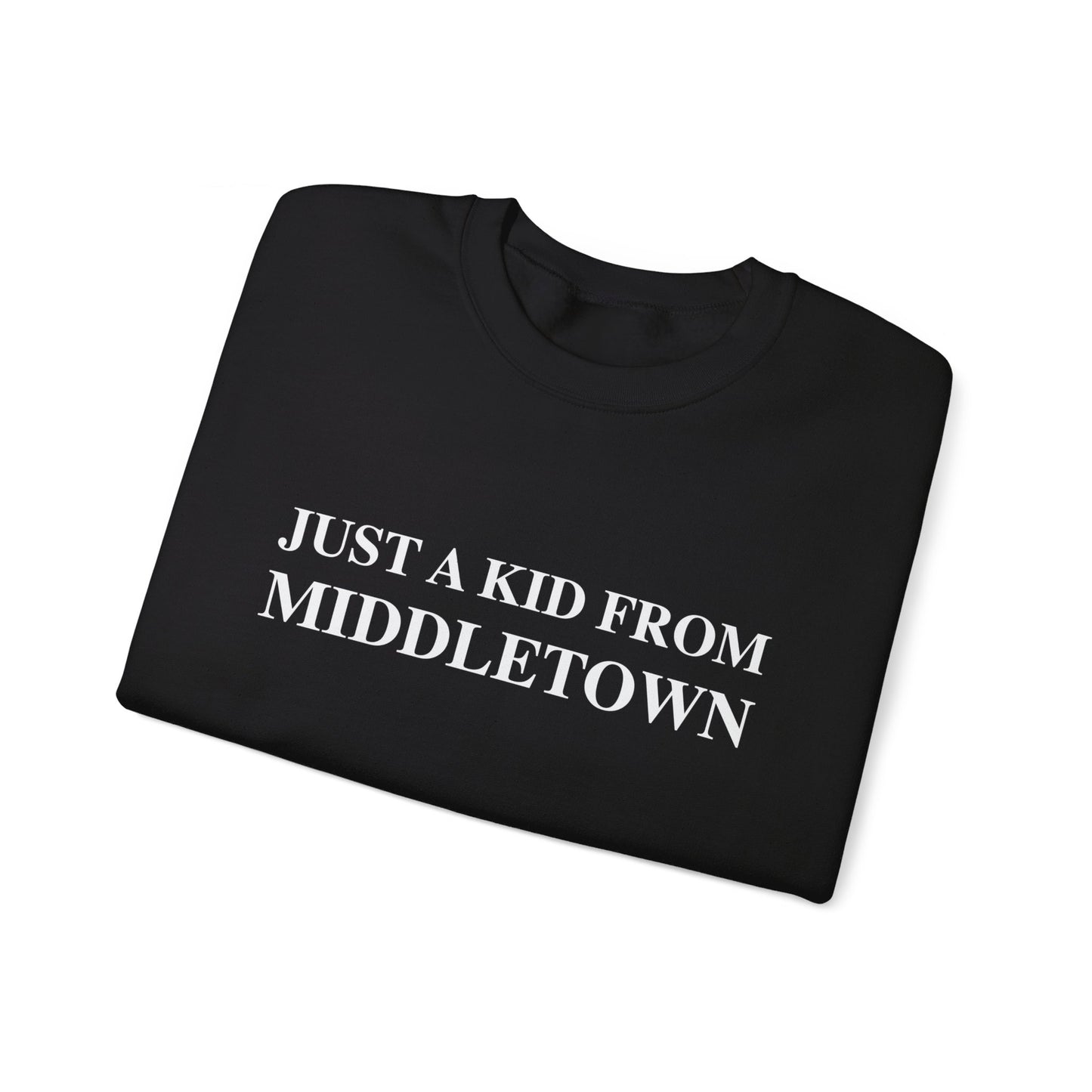 Just a kid from Middletown Unisex Heavy Blend™ Crewneck Sweatshirt