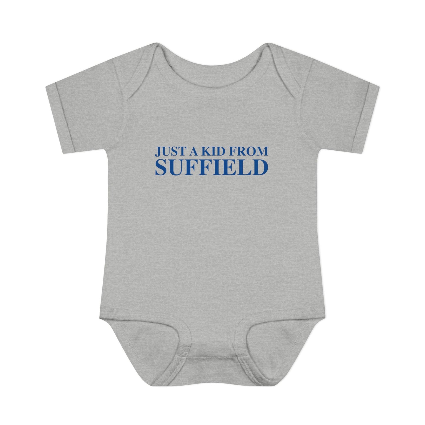 Just a kid from Suffield Infant Baby Rib Bodysuit