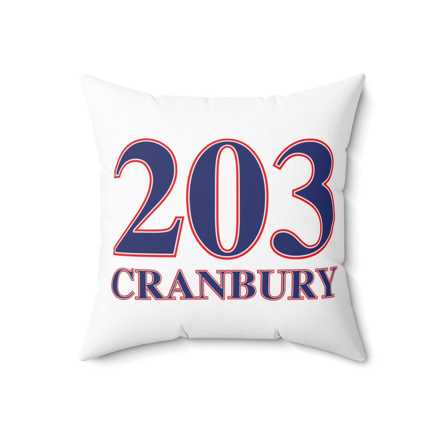 203 Cranbury Red, White & Blue Spun Polyester Square Pillow
