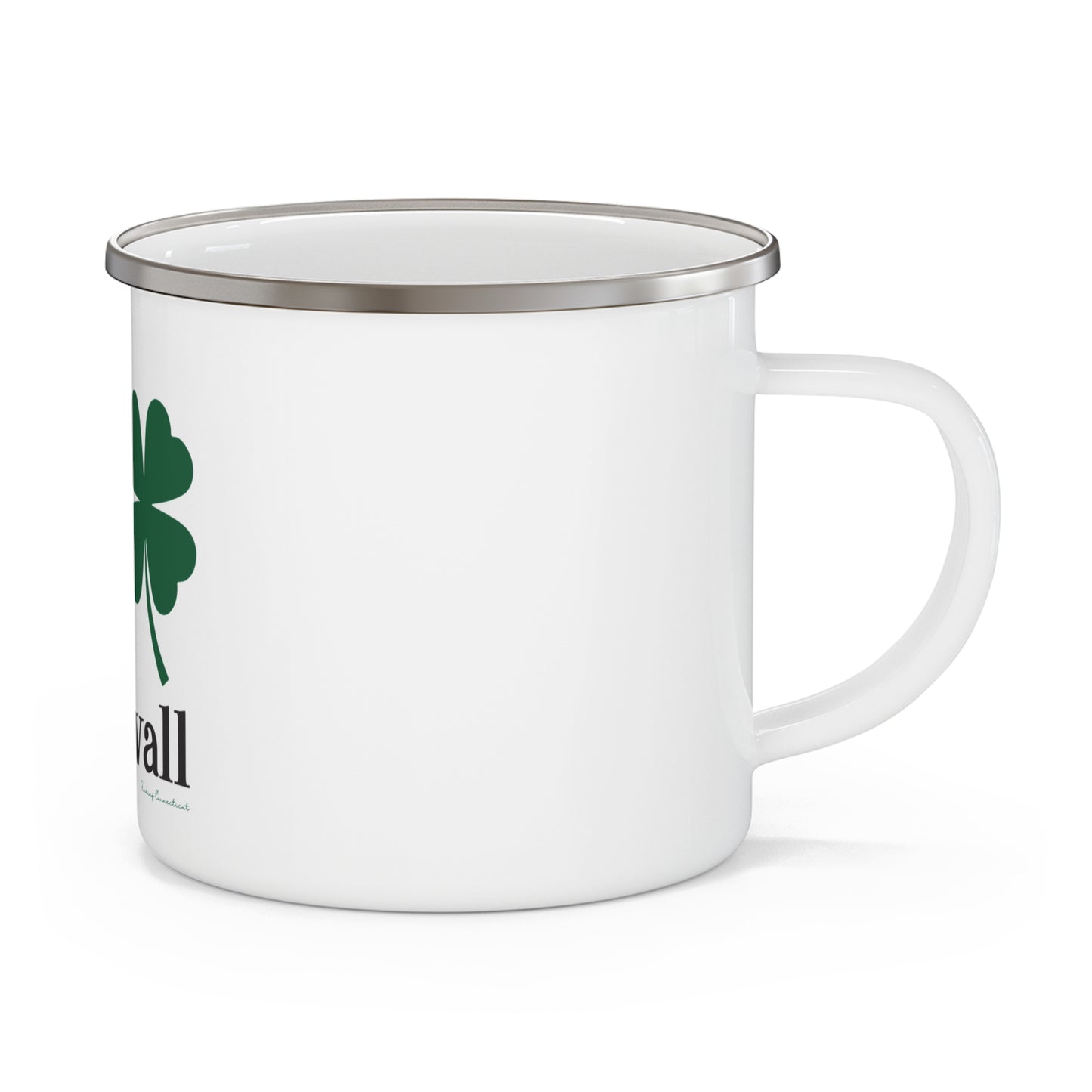 I Clover Cornwall Enamel Camping Mug