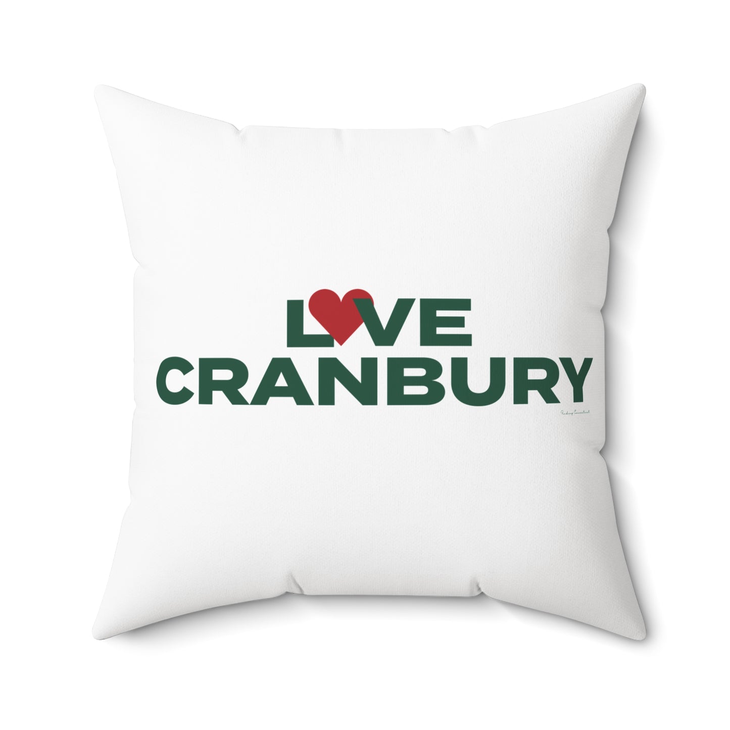 Love Cranbury Spun Polyester Square Pillow