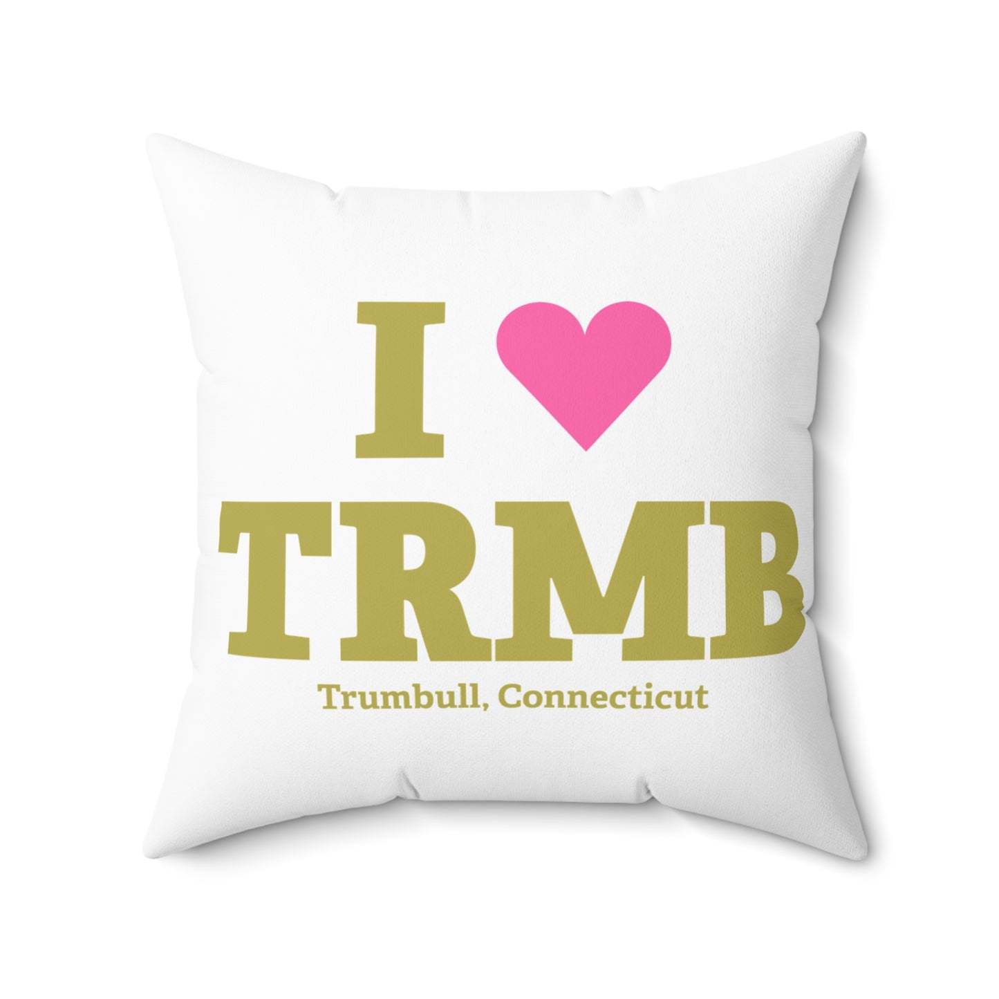 I Heart TRMB Spun Polyester Square Pillow