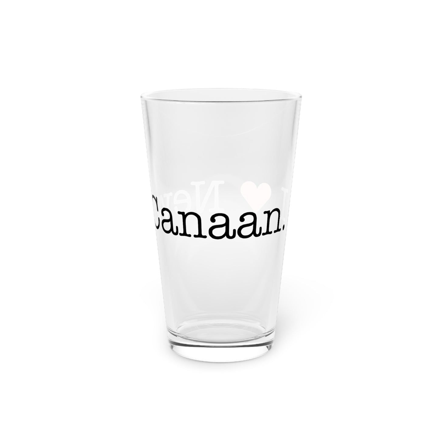 I Heart New Canaan. Pint Glass, 16oz
