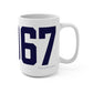 06067 Rocky Hill Connecticut Zip Code Locks Mug 15oz