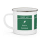 Vintage Merritt Parkway Exit 47 Sign Enamel Camping Mug