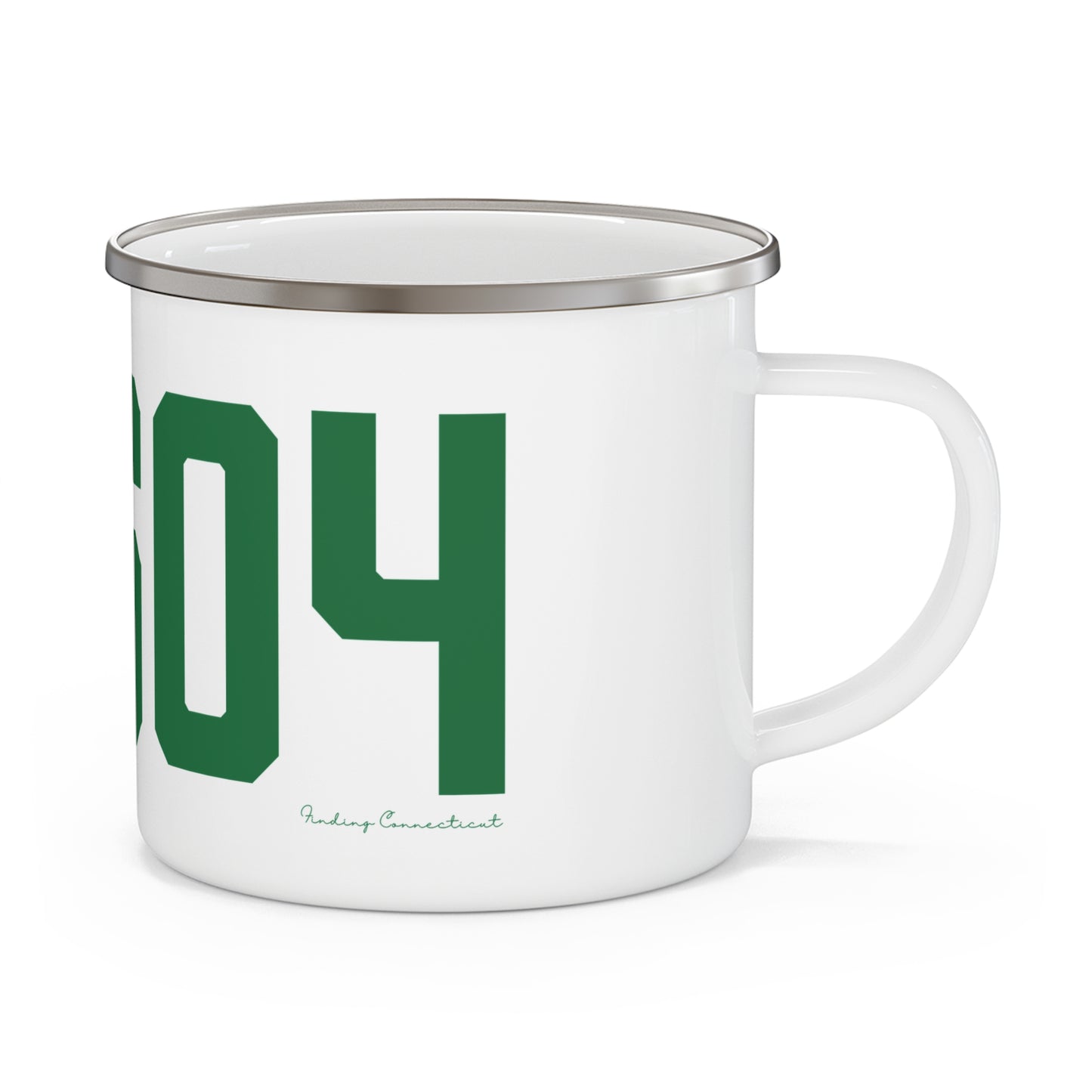 06604 Bridgeport Connecticut Zip Code Enamel Camping Mug