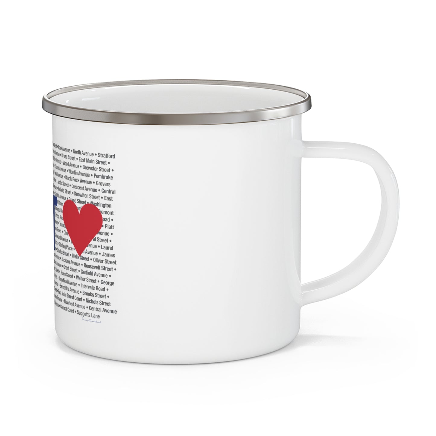 Bridgeport Love Enamel Camping Mug
