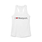 I Heart Westport. Women's Ideal Racerback Tank Top