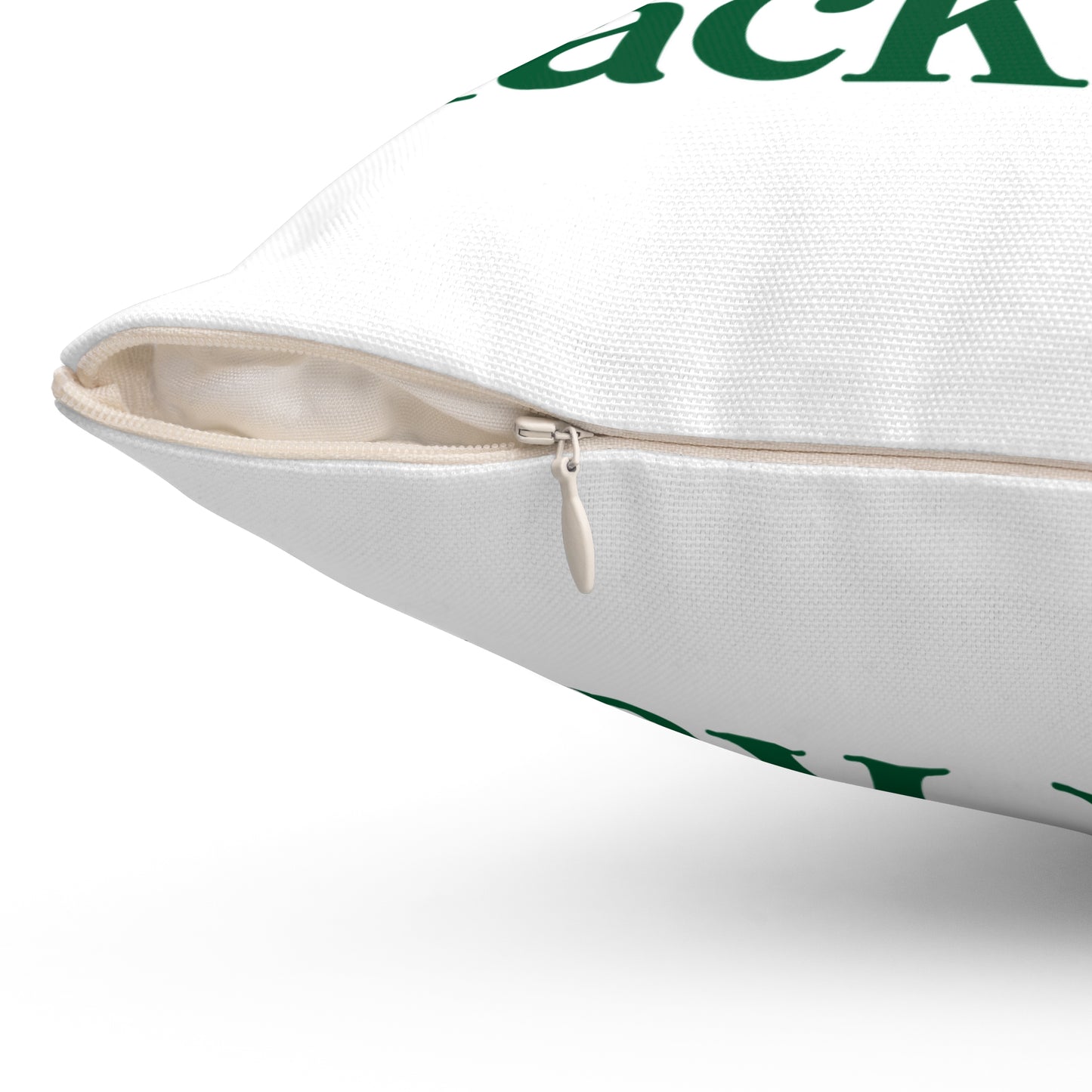 I Clover Black Rock Spun Polyester Square Pillow