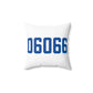 06066 Vernon Connecticut Zip Code Spun Polyester Square Pillow