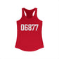 06877 Ridgefield CT Zip Code Women's Ideal Racerback Tank Top