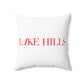 41 Tilt Lake Hills Spun Polyester Square Pillow