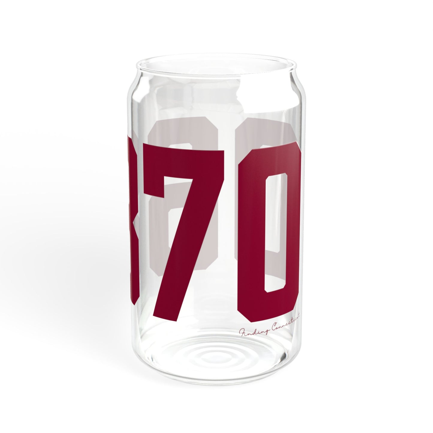 06870 - Greenwich Connecticut Zip Code Sipper Glass, 16oz