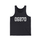 06870 - Greenwich CT Zip Code Unisex Jersey Tank Top
