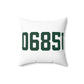 06851 Norwalk Connecticut Zip Code Spun Polyester Square Pillow