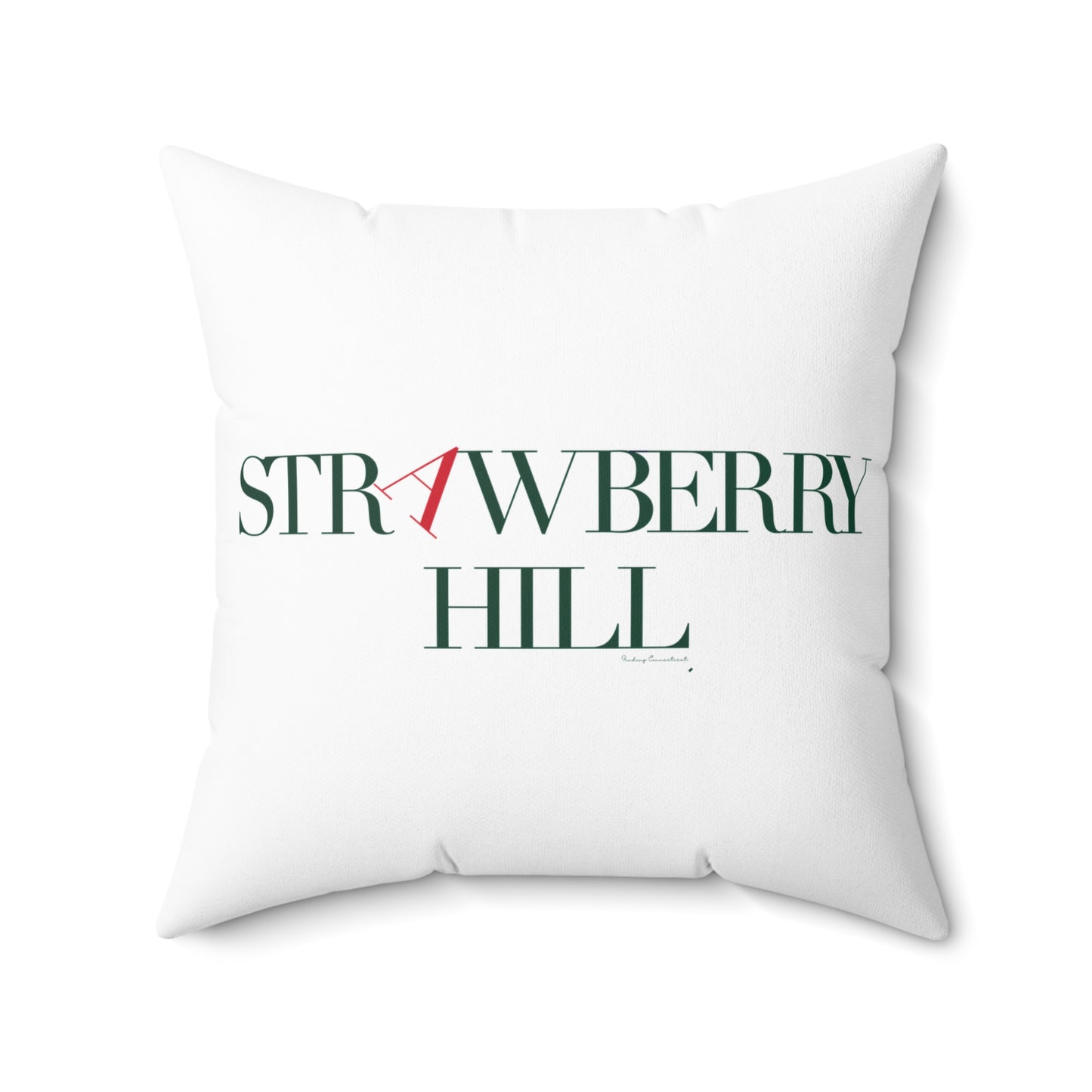 41 Tilt Strawberry Hill Spun Polyester Square Pillow