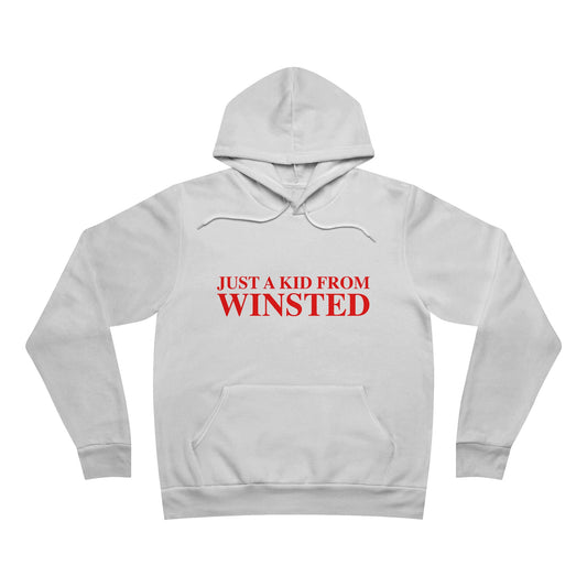 Just a kid from Winsted Unisex Sponge Fleece Pullover Hoodie