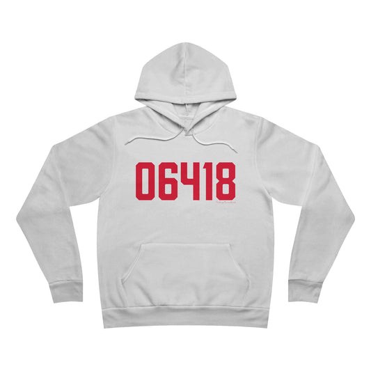 06418 Derby Connecticut Zip Code Unisex Sponge Fleece Pullover Hoodie