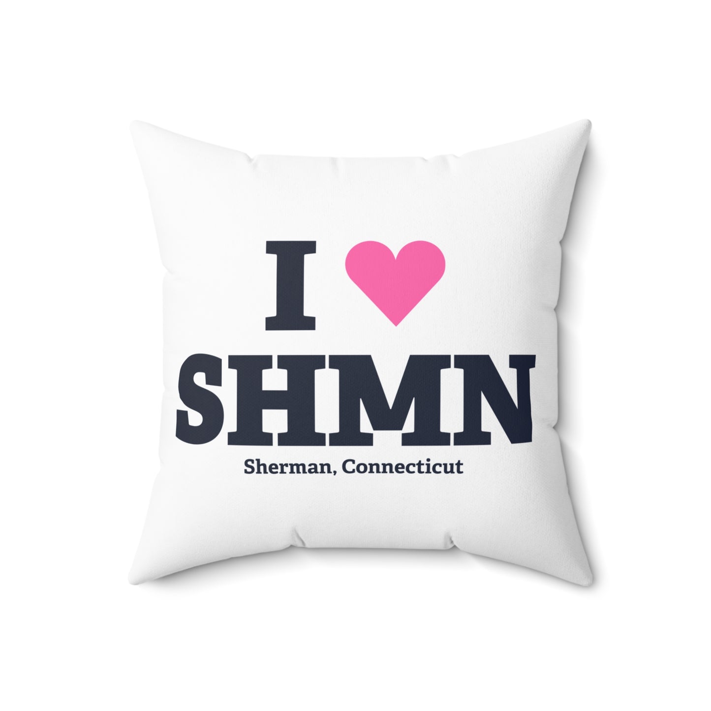 I Heart SHMN Spun Polyester Square Pillow