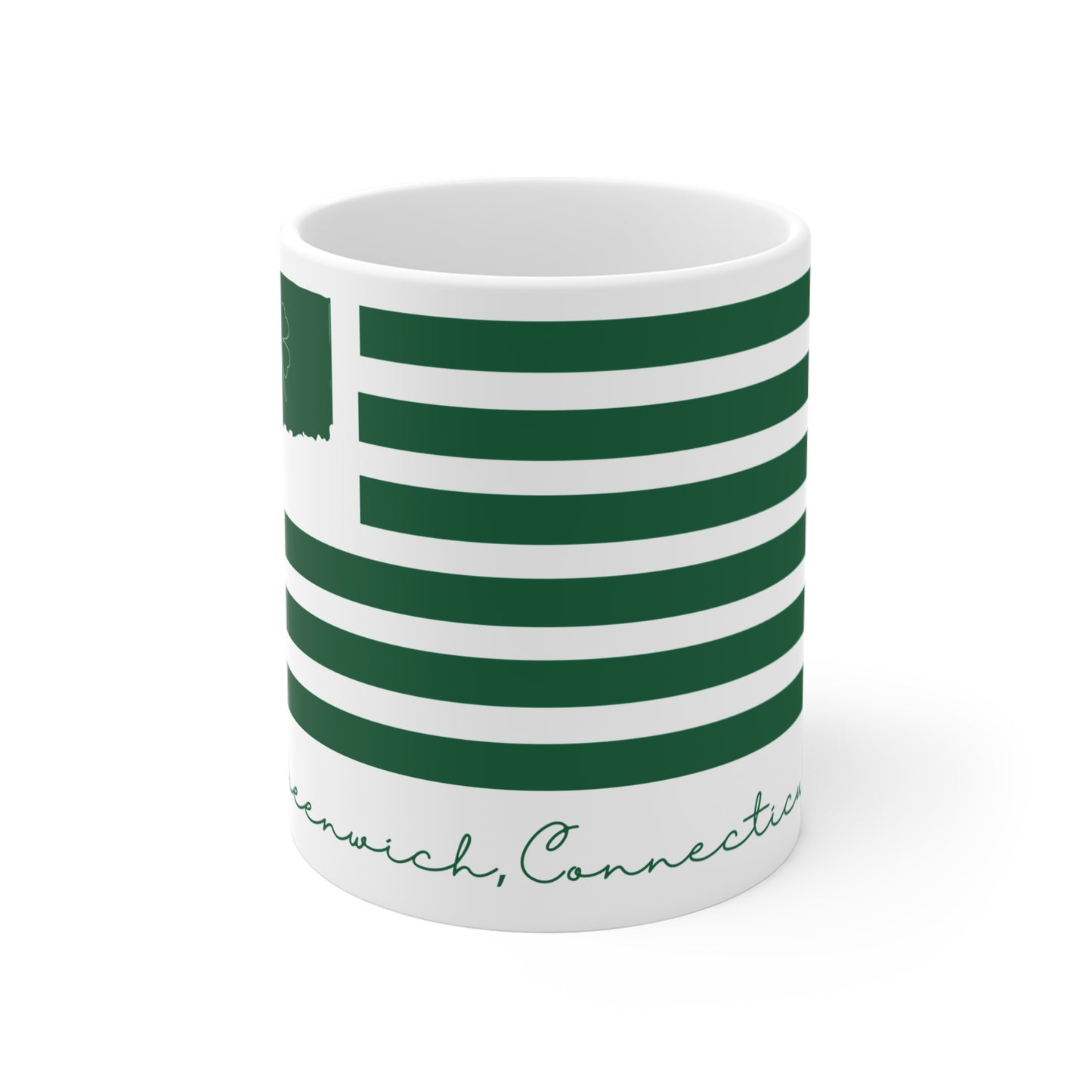 Greenwich Connecticut St Patrick's Day Flag Mug 11oz