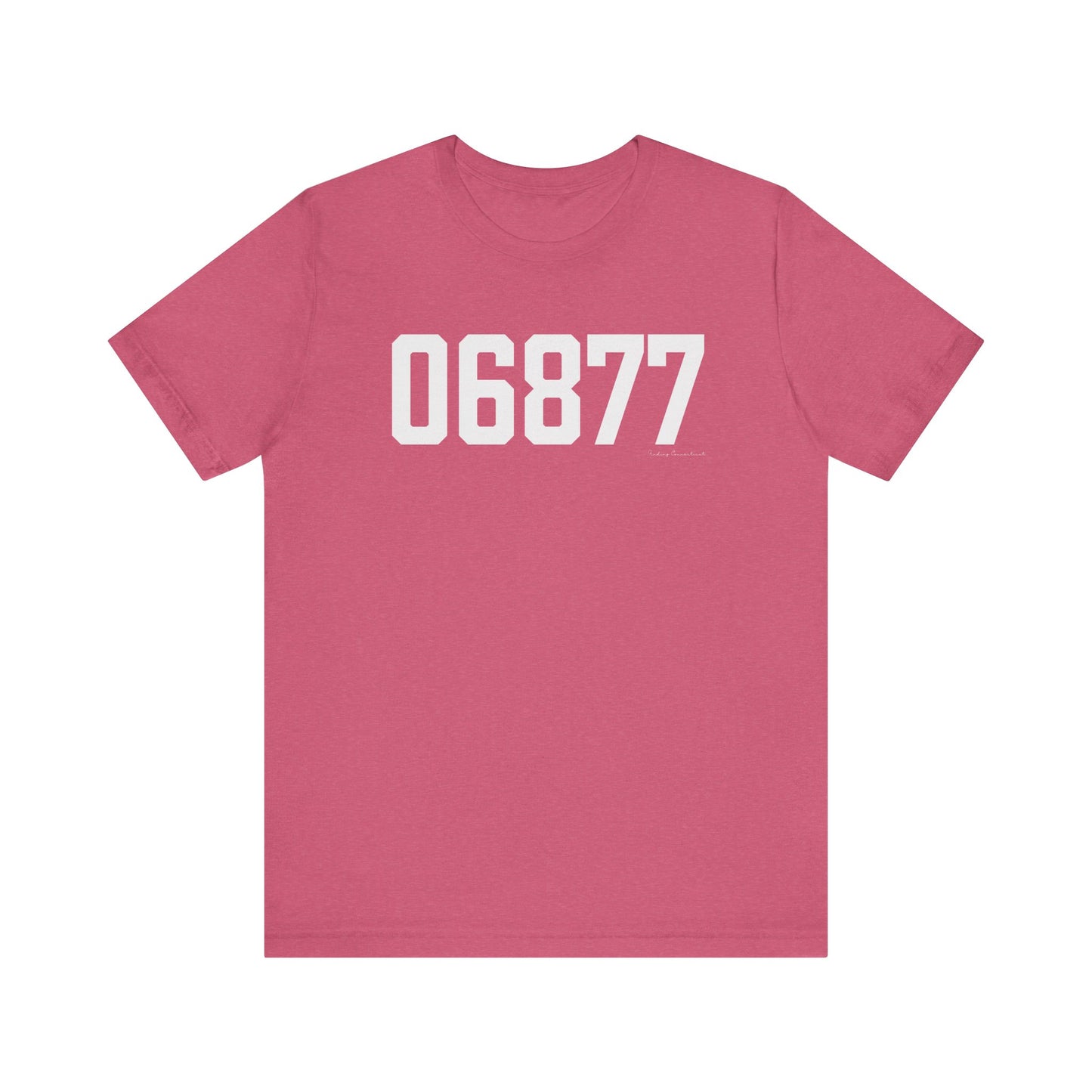 06877 Ridgefield CT Zip Code Unisex Jersey Short Sleeve T-Shirt