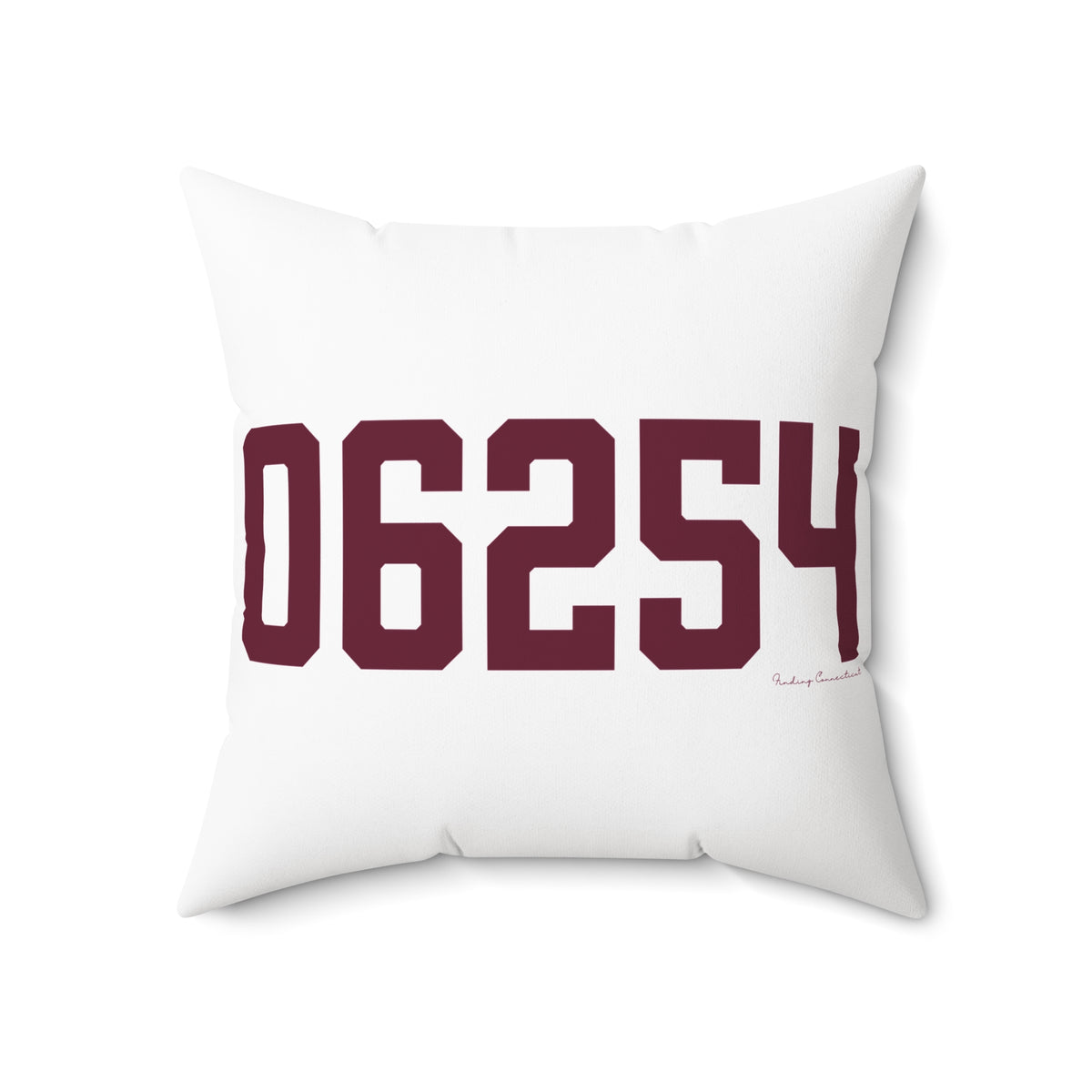 06254 Franklin Connecticut Zip Code Spun Polyester Square Pillow