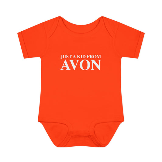 Just a kid from Avon Infant Baby Rib Bodysuit