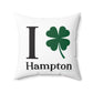 I Clover Hampton Spun Polyester Square Pillow