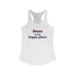 Storrs Is My Happy Place Women's Ideal Racerback Tank Top