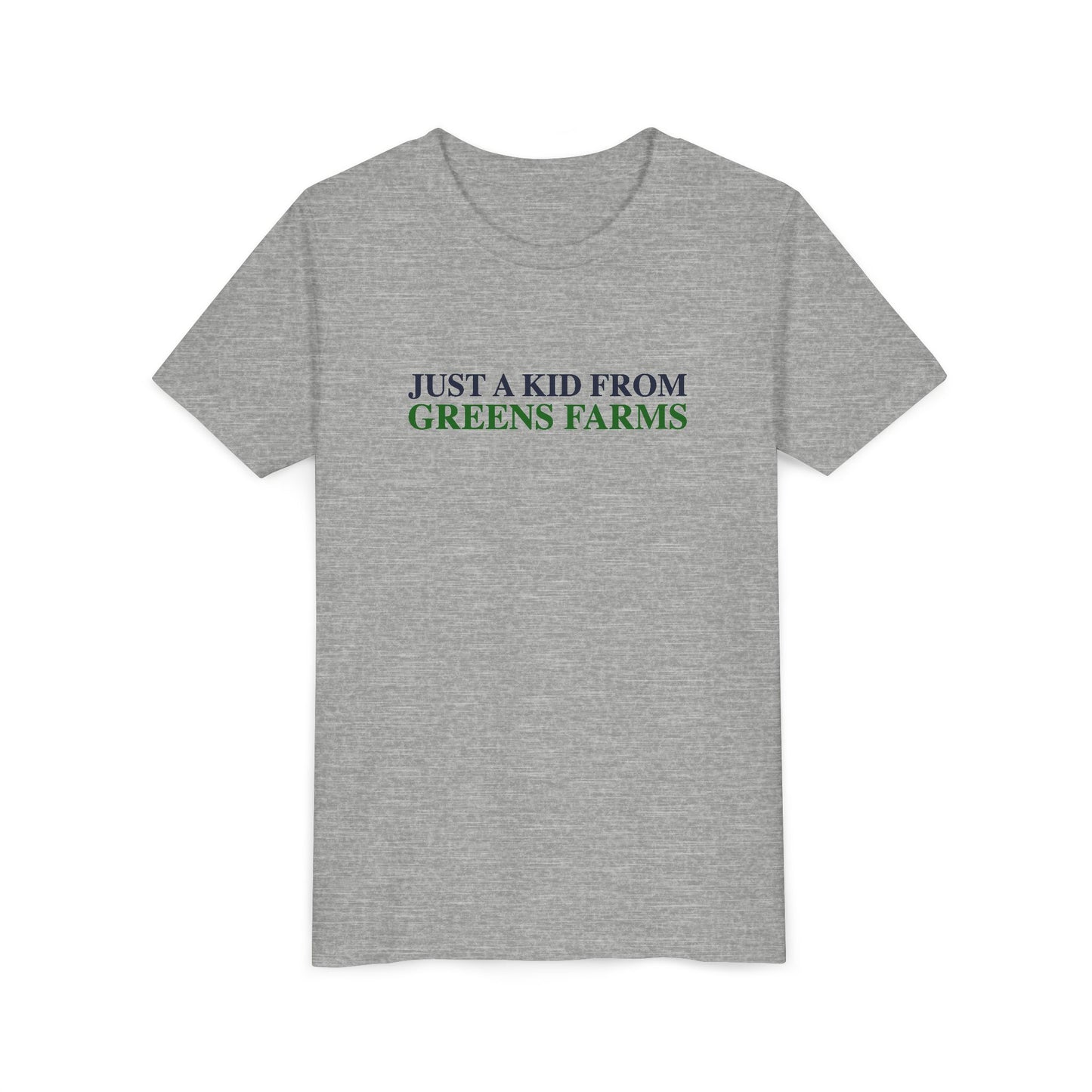 Just a kid from Greens Farms Youth Short Sleeve T-Shirt